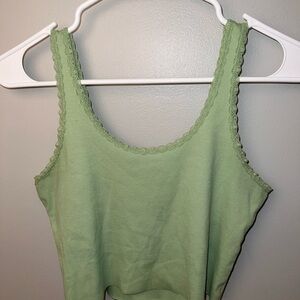 Wild Fable Green Lace Tank Top